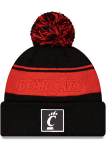 Cincinnati Bearcats New Era Dart Cuff Pom Beanie Mens Knit Hat - Black