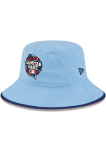 New Era Texas Rangers Light Blue 2024 MLB All-Star Game Fan Mens Bucket Hat