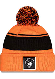 New Era Oklahoma State Cowboys Orange Dart Cuff Pom Beanie Mens Knit Hat