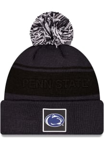 Penn State Nittany Lions New Era Dart Cuff Pom Beanie Mens Knit Hat - Navy Blue