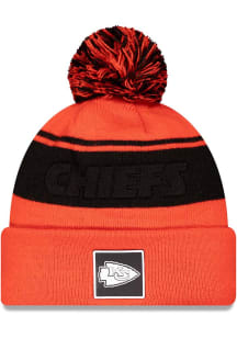 New Era Kansas City Chiefs Red Dart Cuff Pom Beanie Mens Knit Hat