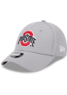 New Era Ohio State Buckeyes Grey Evergreen Stretch Snap 9FORTY Youth Adjustable Hat