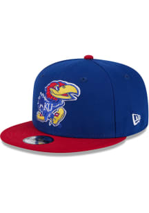New Era Kansas Jayhawks Blue 2T Evergreen JR 9FIFTY Youth Snapback Hat