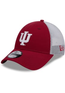 New Era Cardinal Indiana Hoosiers Evergreen Trucker 9FORTY Adjustable Hat