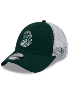 New Era Green Michigan State Spartans Evergreen Trucker 9FORTY Adjustable Hat