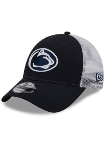 New Era Navy Blue Penn State Nittany Lions Evergreen Trucker 9FORTY Adjustable Hat