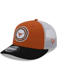 New Era Texas Longhorns Throwback 3T Circular Trucker LP 9FIFTY Adjustable Hat - Burnt Orange