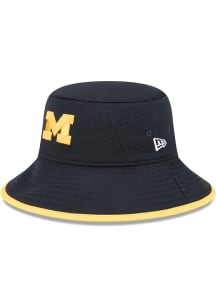 New Era Michigan Wolverines Navy Blue Game Day Secondary UV Mens Bucket Hat