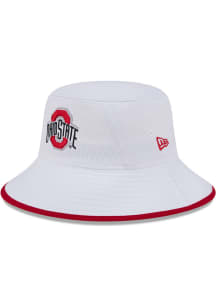 New Era Ohio State Buckeyes White Game Day Primary UV Mens Bucket Hat