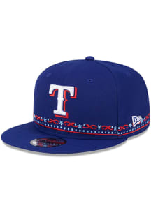 New Era Texas Rangers Blue 2024 MLB All-Star Game Fan Detail 9FIFTY Mens Snapback Hat