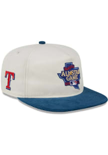 New Era Texas Rangers White 2024 MLB All-Star Game Fan 2T Logo Golfer Mens Snapback Hat