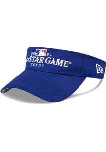 New Era Texas Rangers Mens Blue 2024 MLB All-Star Game Fan Basic Visor Adjustable Visor