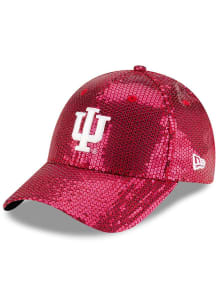 Indiana Hoosiers New Era Womens Sequin Adjustable Womens Adjustable Hat - Maroon