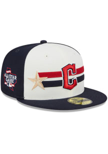 New Era Cleveland Guardians Mens Navy Blue 2024 All-Star Game Workout 59FIFTY Fitted Hat