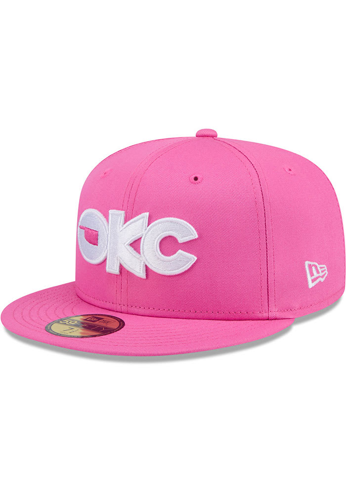 Oklahoma City Dodgers Mens 2024 Theme Night AC 59FIFTY PINK New Era Fitted Hat