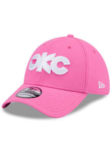 New Era Oklahoma City Dodgers Mens Pink 2024 Theme Night AC 39THIRTY Flex Hat