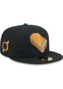 New Era Omaha Storm Chasers Mens Black 2024 Theme Night AC 59FIFTY Fitted Hat