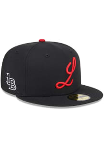 New Era Louisville Bats Mens Black 2024 Theme Night AC 59FIFTY Fitted Hat