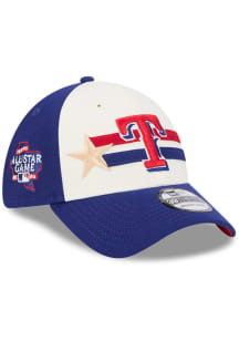 New Era Texas Rangers Mens Blue 2024 All-Star Game Workout 39THIRTY Flex Hat
