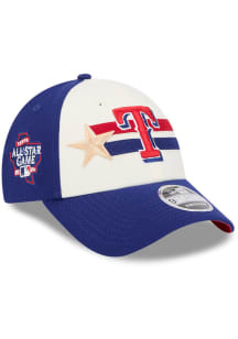 New Era Texas Rangers 2024 All-Star Game Workout 9FORTY Strecth Snap Adjustable Hat - Blue