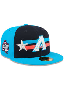 New Era Arizona Diamondbacks Mens Blue 2024 All-Star Game 59FIFTY Fitted Hat