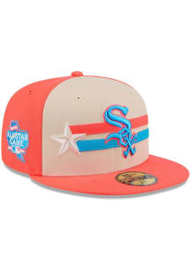 New Era Chicago White Sox Mens Orange 2024 All-Star Game 59FIFTY Fitted Hat