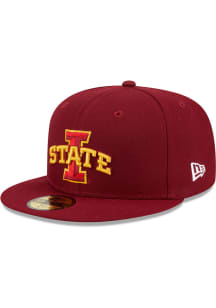 New Era Iowa State Cyclones Mens Cardinal TC Evergreen 59FIFTY Fitted Hat