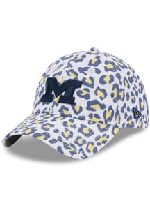 New Era Michigan Wolverines Navy Blue Active OTC Catty W 9TWENTY Womens Adjustable Hat