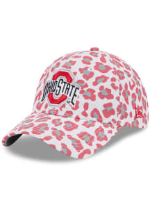 New Era Ohio State Buckeyes Red Active OTC Catty W 9TWENTY Womens Adjustable Hat