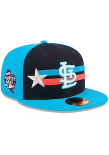 New Era St Louis Cardinals Mens Blue 2024 All-Star Game 59FIFTY Fitted Hat