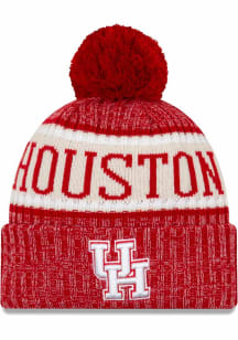 New Era Houston Cougars Red Sport Mens Knit Hat