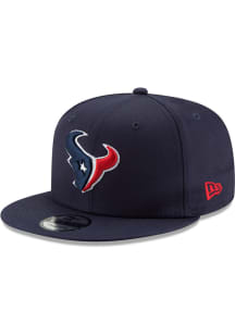 New Era Houston Texans Navy Blue Basic 9FIFTY Mens Snapback Hat