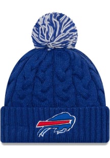 New Era Buffalo Bills Blue Cozy Cable Knit Womens Knit Hat