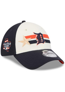New Era Detroit Tigers Mens Navy Blue 2024 All-Star Game Workout 39THIRTY Flex Hat