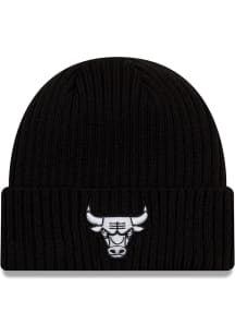 New Era Chicago Bulls Black Core Classic Cuff Mens Knit Hat