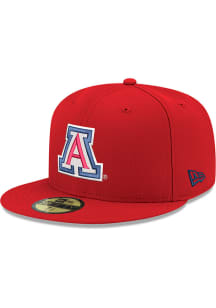 New Era Arizona Wildcats Mens Red Basic 59FIFTY Fitted Hat