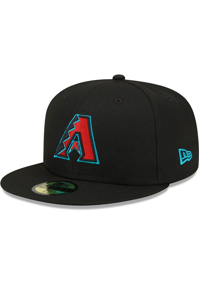 Arizona Diamondbacks Mens AC Alt 59FIFTY Iconic BLACK New Era Fitted Hat