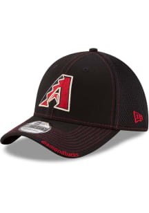 New Era Arizona Diamondbacks Mens Black Team Neo 39THIRTY Flex Hat