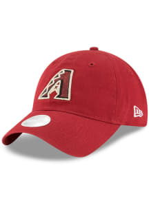 New Era Arizona Diamondbacks Red Team Glisten 9TWENTY Womens Adjustable Hat