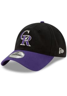 New Era Colorado Rockies Core Classic Replica 9TWENTY Adjustable Hat - Black
