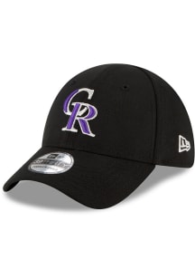 New Era Colorado Rockies Black JR TOD Team Classic Game 39THIRTY Adjustable Toddler Hat