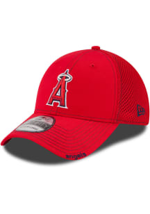 New Era Los Angeles Angels Mens Red Team Neo 39THIRTY Flex Hat
