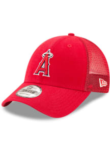 New Era Los Angeles Angels Trucker 9FORTY Adjustable Hat - Red