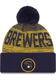 New Era Milwaukee Brewers Navy Blue 2023 Sport Mens Knit Hat