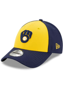New Era Milwaukee Brewers Alt 2020 Replica The League 9FORTY Adjustable Hat - Navy Blue
