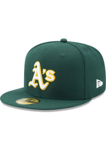 New Era Oakland Athletics Mens Green AC Road 59FIFTY Fitted Hat