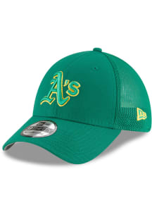 New Era Oakland Athletics Mens Green 2022 Batting Practice 39THIRTY Flex Hat