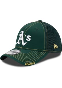 New Era Oakland Athletics Mens Green Team Neo 39THIRTY Flex Hat