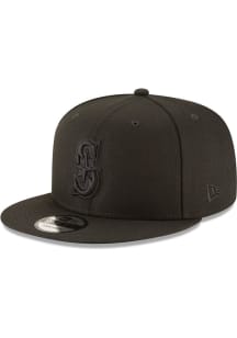 New Era Seattle Mariners Black Basic 9FIFTY Mens Snapback Hat