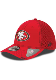 New Era San Francisco 49ers Mens Red Team Neo 39THIRTY Flex Hat